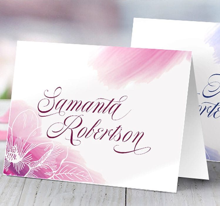 custom printed full color place cards